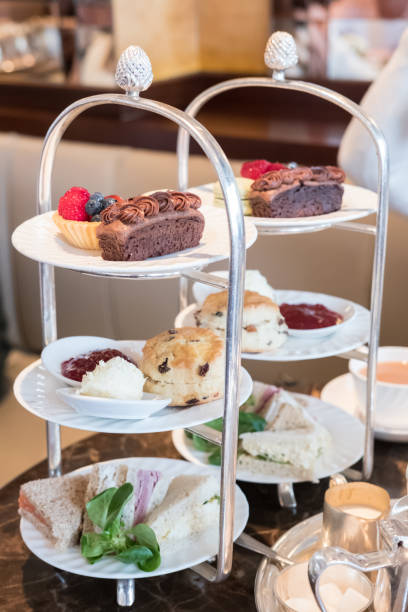 istock Close up of Afternoon Tea Set. 649515444