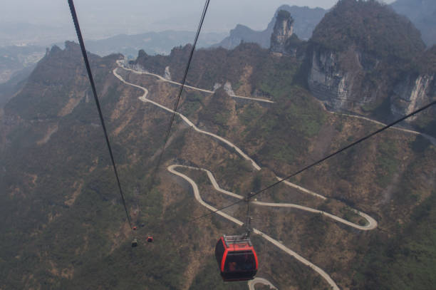 istock Dangerous road in the Chinese mountains 649515602