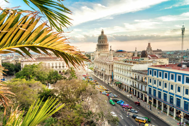 istock Havanna citscape with Capitol at sunset hour 649524172