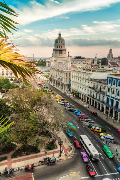 istock aerial view on Havanna citscape with Capitol at evening 649532074