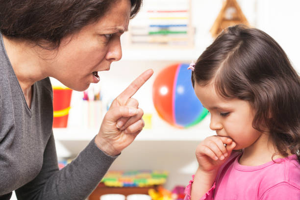 istock Mother scolding her  daughter 649536276