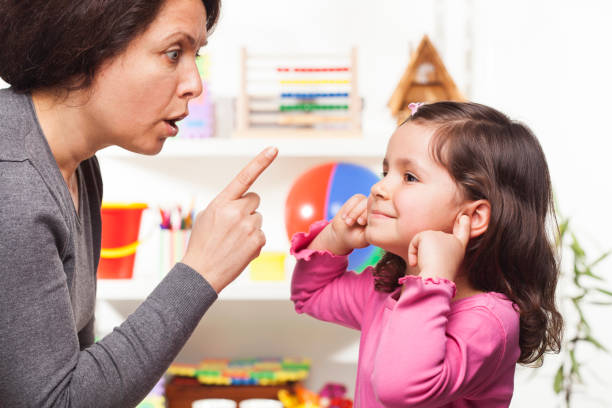 istock Mother scolding her  daughter 649540544
