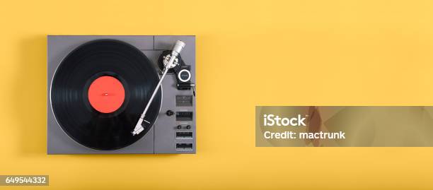 Retro Record Player Stock Photo - Download Image Now - Turntable, Record - Analog Audio, Retro Style