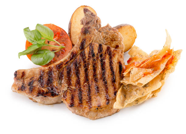 istock meat steak with grilled vegetables 649544452