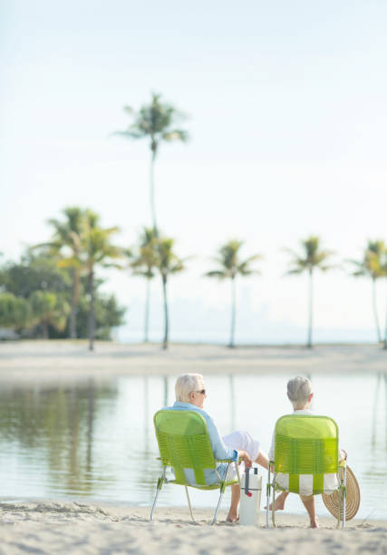 istock Senior couple at the beach 649546502