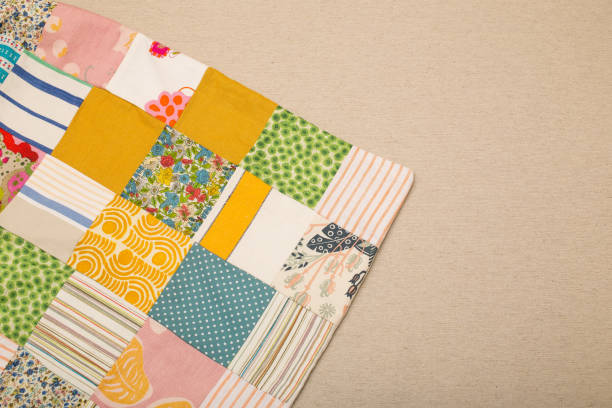 istock Section of Multi-Designed Piece of Cloth or Fabric Copy Space 649552590