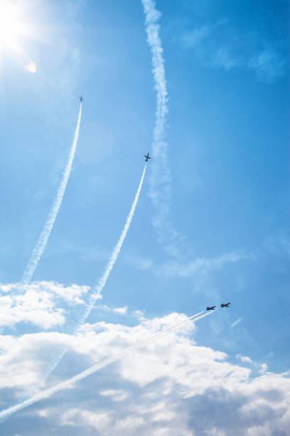 istock Airshow with Military Jets 649560390