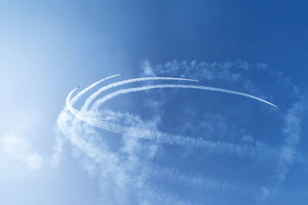 Airshow in contrast of a moody sky and hope