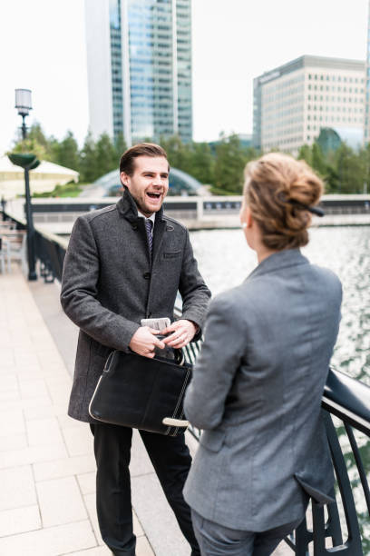istock Business persons standing on the city 649560614