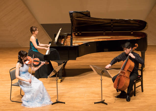 istock Classical Music Concert - violin, cello, and piano 649563962
