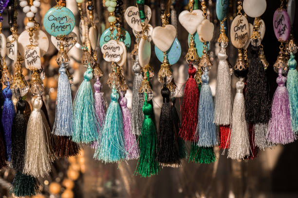 istock Selection of curtain tassel in various colors 649580030