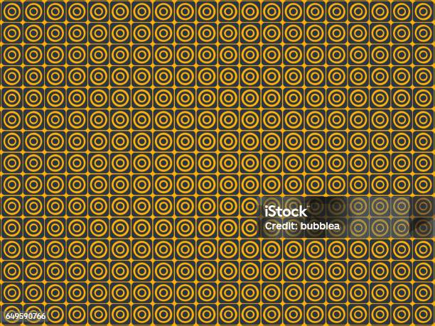 Circle Pattern In Square Circle And Square Pattern 3d Rendering Stock Photo - Download Image Now ...