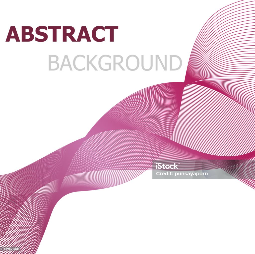 Pink Line Abstract Pink Line Wave Abstract Background Stock Illustration - Download Image ...