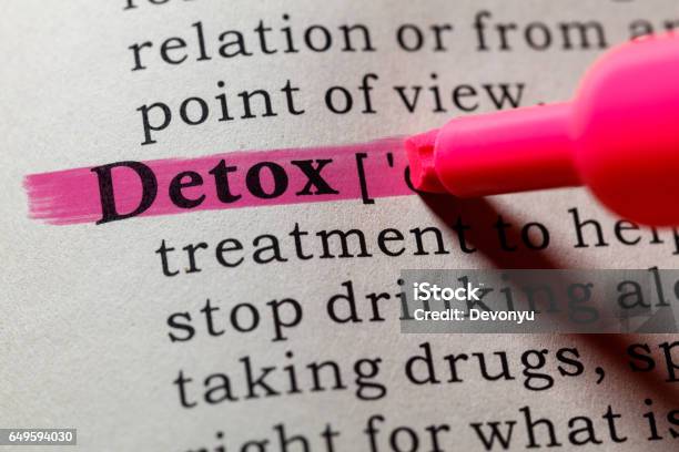 Definition Of Detox Stock Photo - Download Image Now - Detox, Alcohol - Drink, Addiction