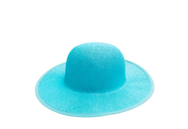 istock Beautiful summer hat isolated on white background 649594356