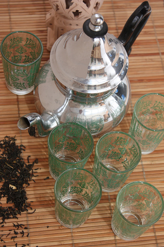 Oriental tea with mint