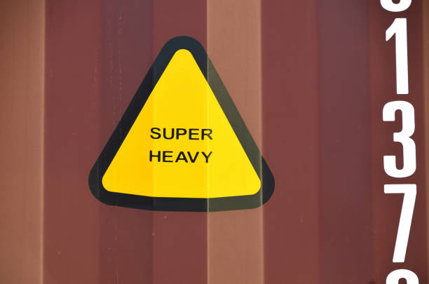 caution sign ,Super heavy caution sign , Super heavy 警戒 stock pictures, royalty-free photos & images
