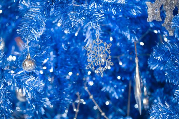istock fantasy blue glitter Christmas happy new year for background 649622424