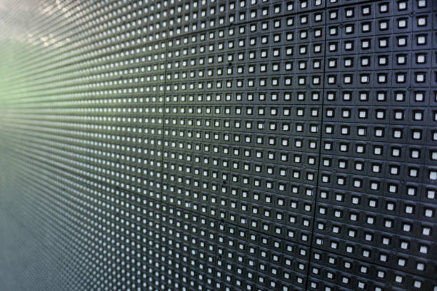 istock Outdoor modular LED panels as a decoration on the stage 649642452