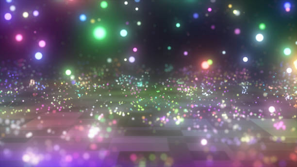 bounding shiny particles bounding shiny particles 雪 stock pictures, royalty-free photos & images