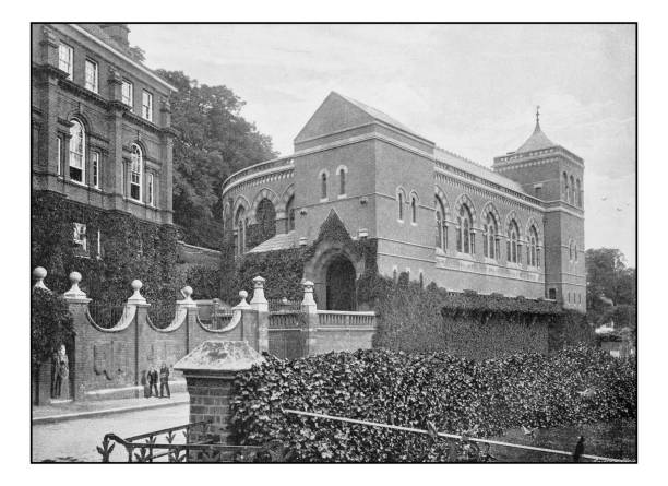 Antique London's photographs: Harrow School: The Speech House Antique London's photographs: Harrow School: The Speech House 1890 stock illustrations