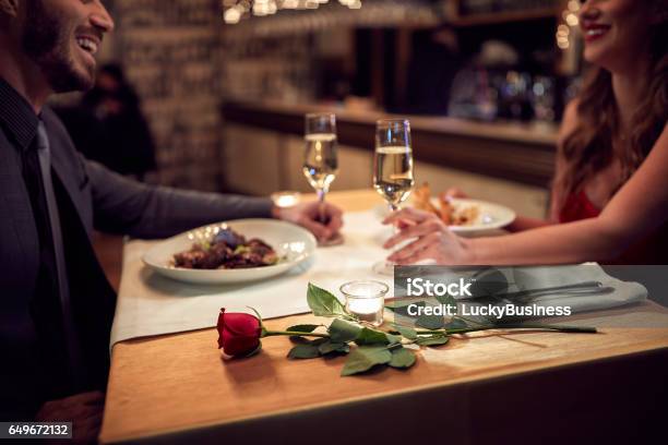 Romantic Evening Stock Photo - Download Image Now - Dating, Table For Two, Couple - Relationship