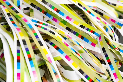 Photo Reference Color Bar Printing Color Reference Bars After Offset Print Process In Printshop ...