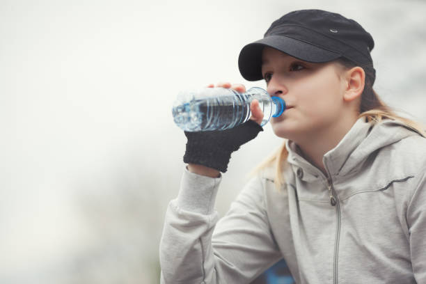 istock Fitness day - drinking water 649676450