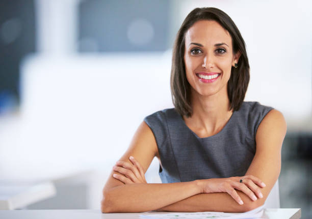 istock She's always a standout in the office 649676696