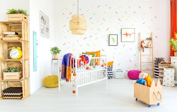 istock Scandinavian design of room 649679592
