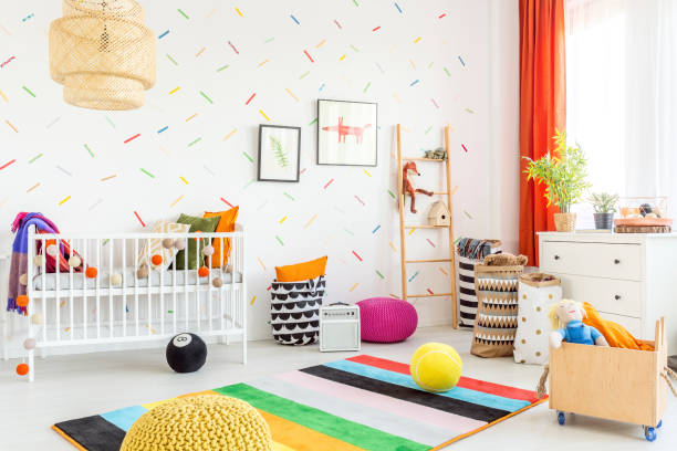 istock Mess in a baby room 649679638
