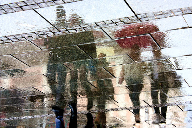 istock Reflections in the rainy street 649688728
