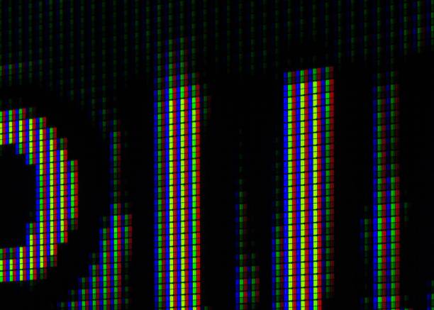 istock Lines and Circle Abstract  Background from Television Screen 649692114