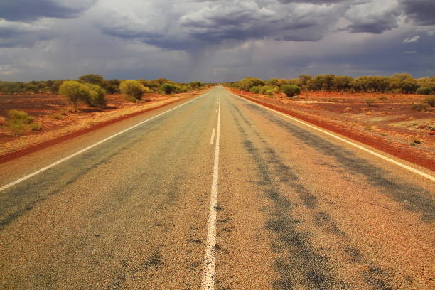 istock Endless Australian highway across the outback 649695274