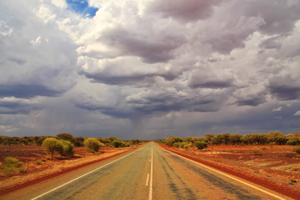 istock Endless Australian highway across the outback 649695586