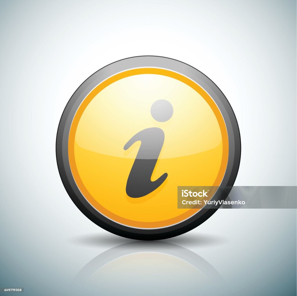 Inf Button Info Button Illustration Stock Illustration - Download Image Now ...