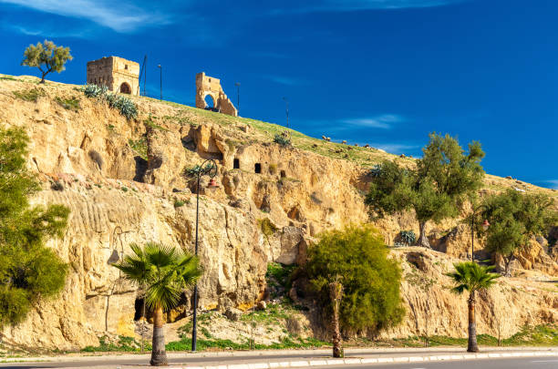 istock Landscape in Fes underneath Marinid Tombs, Morocco 649730982
