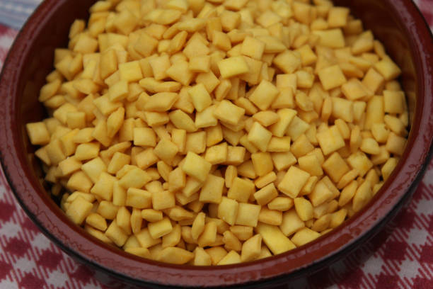 istock Mini Croutons for soup or aperitif 649734878