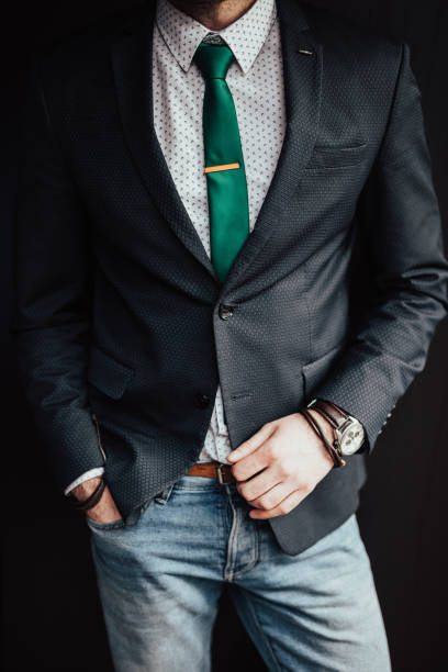 istock Close up of a man in a suit 649751428