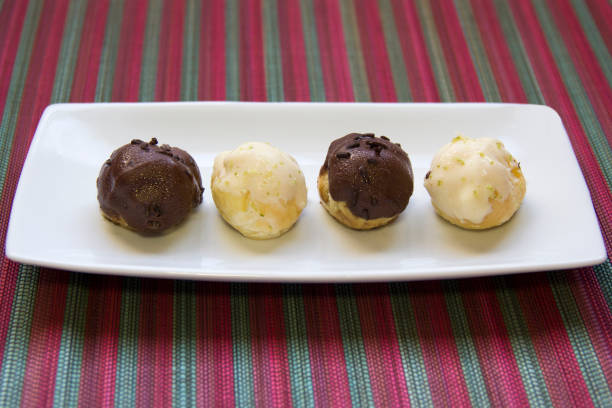 Chocolate and sweet lemon cookie. Carolina, sweet typical Brazilian. stock photo