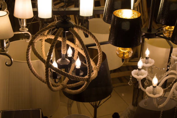 istock Old style ceiling lamps for interior decoration 649762372