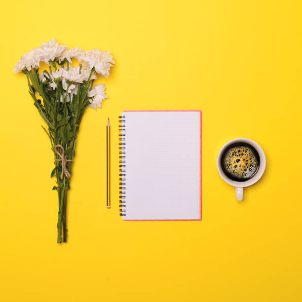 istock Bloggers desk concept - Flat lay 649768494