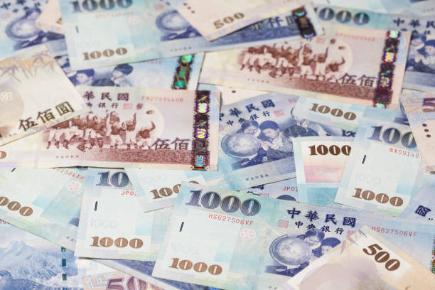 tajwańska waluta nowy dolar tajwański (ntd) - taiwanese currency zdjęcia i obrazy z banku zdjęć