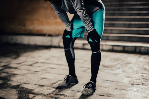 istock Athlete comes to respite after a hard workout 649777054