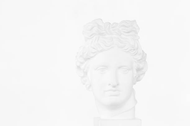 istock Plaster head of Apollo Belvedere 649799772