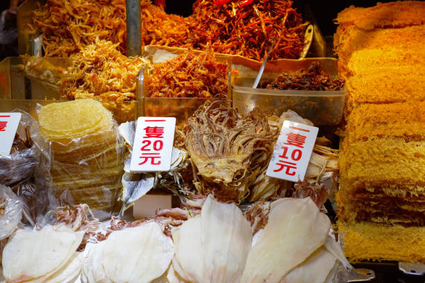 istock Dried squids, a Taiwanese street food 649804224