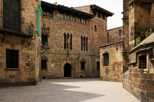 istock Gothic quarter in Barcelona, Spain 649807198