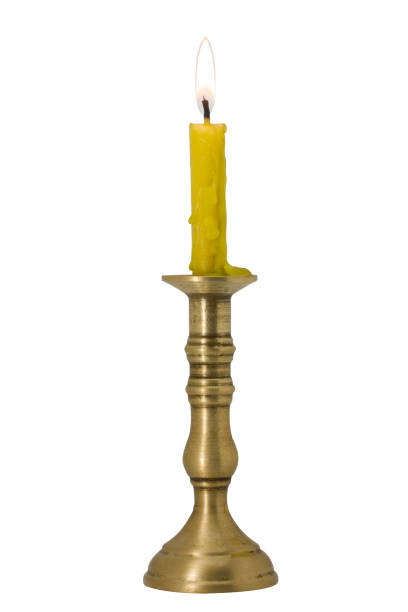 istock vintage candlestick isolated on a white background 649828842
