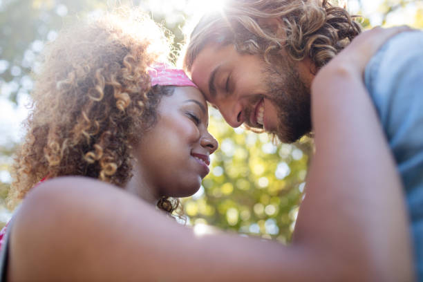 istock Romantic couple embracing each other 649829094