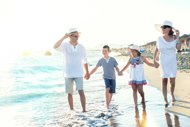 istock Happy Family at Sunset 649829536